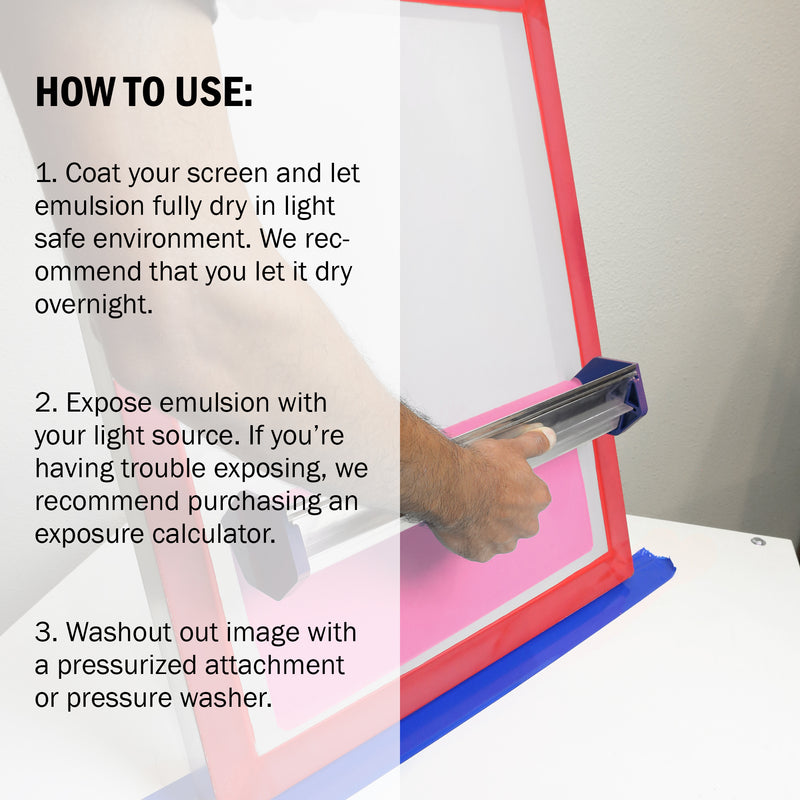 Ecotex® Dual Cure Pink Screen Printing Emulsion - ScreenPrintDirect