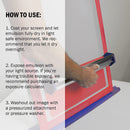 how to use ecotex screen printing emulsion, screen printing supplies, screen print direct