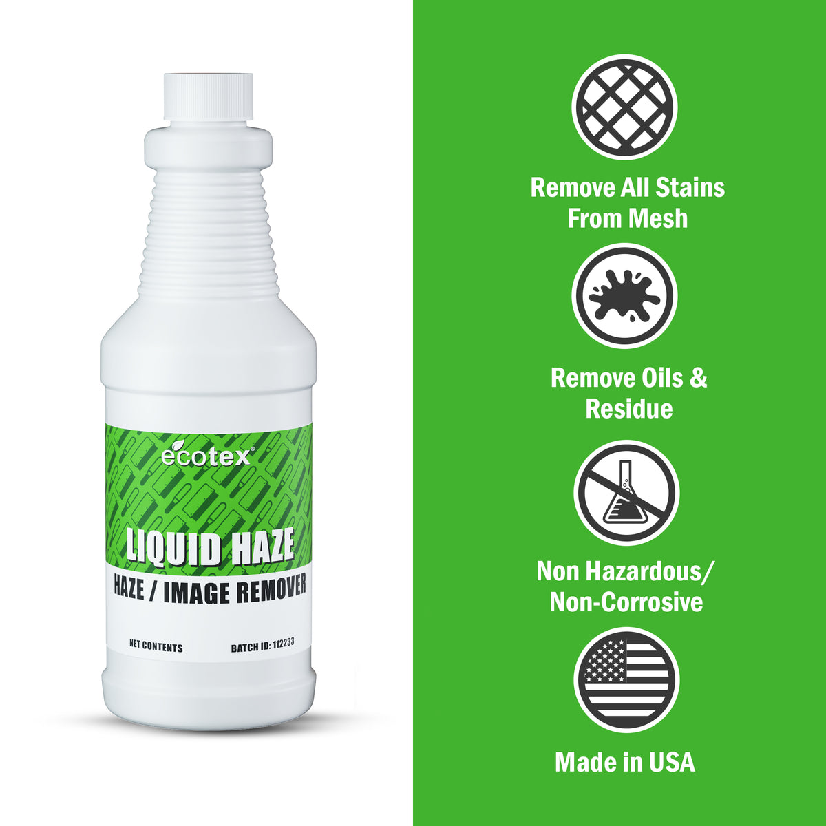 Ecotex® Liquid Haze Screen Printing Degreaser/Dehazer - ScreenPrintDirect