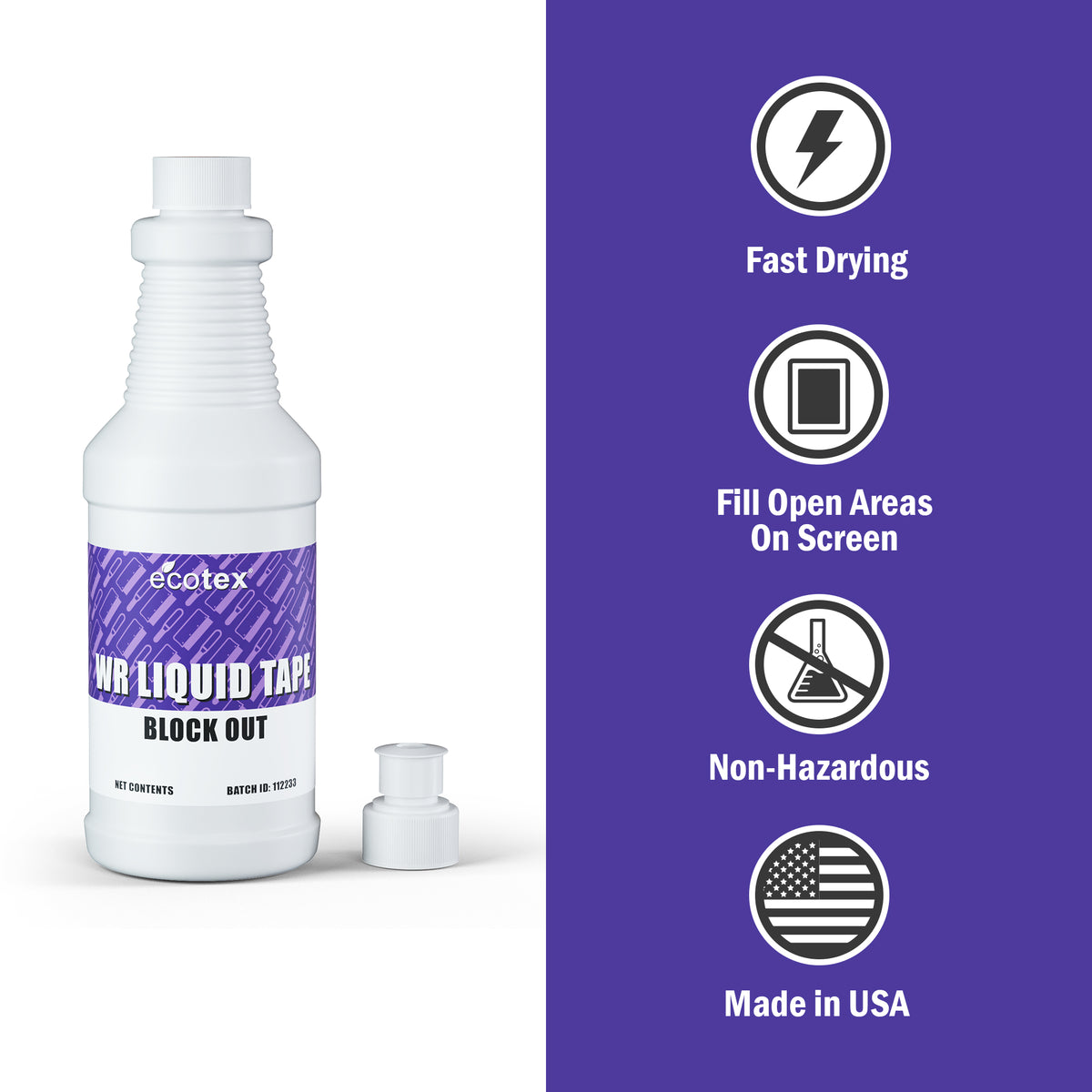 Ecotex® WR Liquid Tape - Water Resistant Block Out - ScreenPrintDirect
