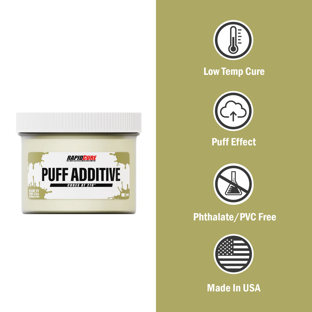 Rapid Cure Screen Printing Puff Additive | Screen Print Direct