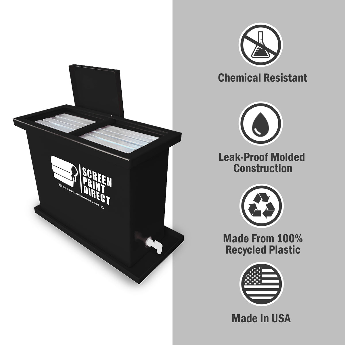 Ecotex® 40 Gallon Screen Printing Dip Tank Kit - ScreenPrintDirect