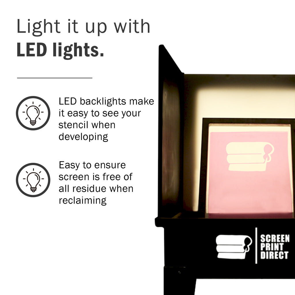 Screenprint Light Shop LED Light Kit For Ecotex® Screen Printing Washout Booth– Screen ...