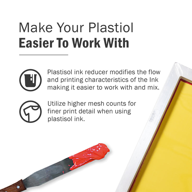 thumbnail image 2 of Ecotex® Plastisol Ink Reducer – Low Temp Cure Reducer For Screen Printing (128oz / 1 Gallon) 2 of 5