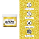 Rapid Cure Gold Glitter Screen Printing Plastisol Ink - ScreenPrintDirect