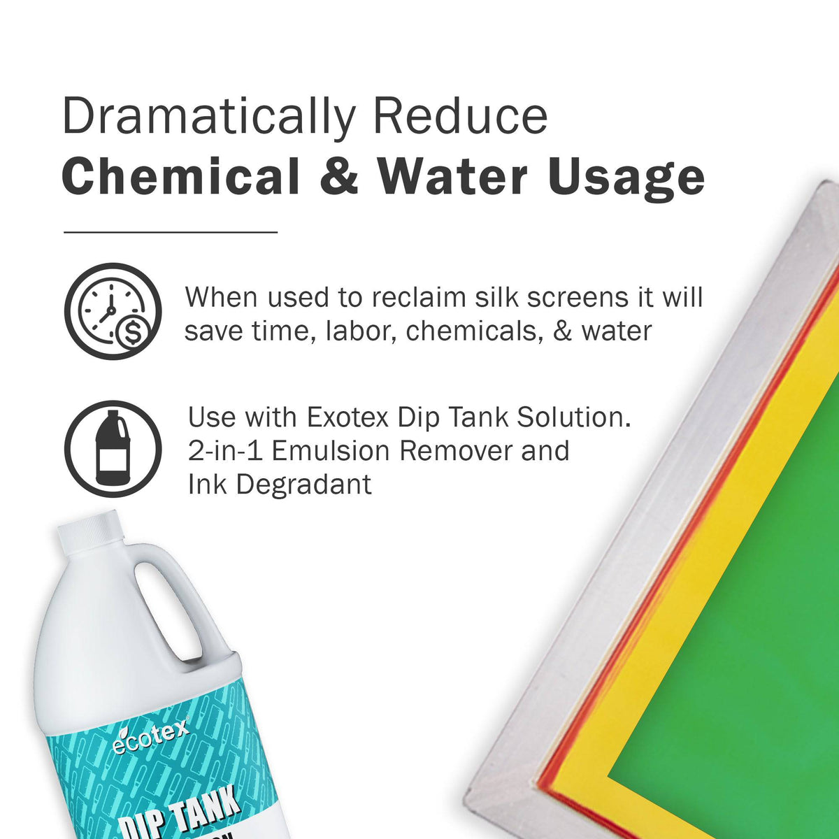 Ecotex® 30 Gallon Screen Printing Dip Tank - Screen Print Direct