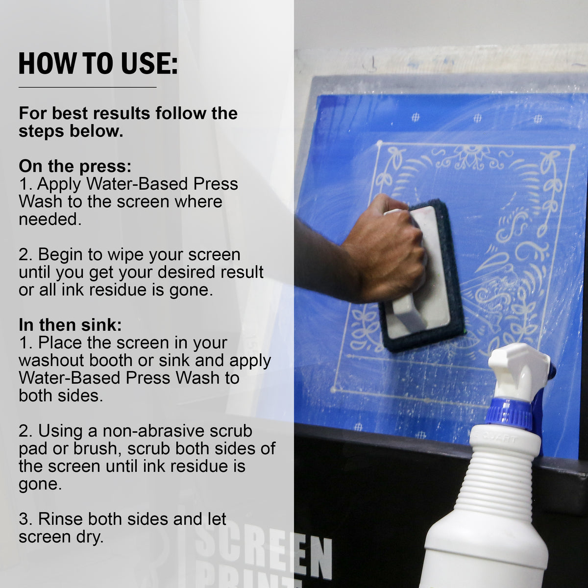 Ecotex® Water Based Screen Printing Press Wash - ScreenPrintDirect