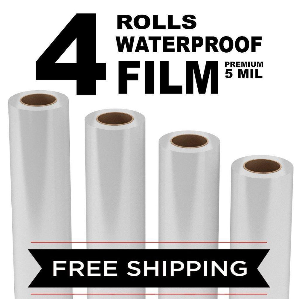 QWORK 50 PCS A4 Inkjet Transparency Film Waterproof Transparent QWORK 50 PCS A4 Inkjet Transparency Film Waterproof Transparent