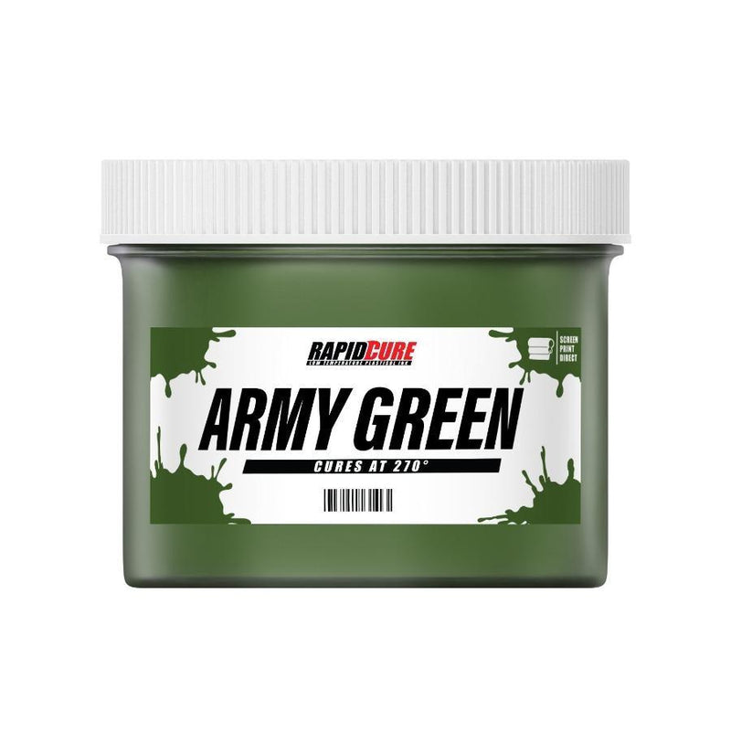 Rapid Cure Army Green Screen Printing Plastisol Ink - Screen Print Direct