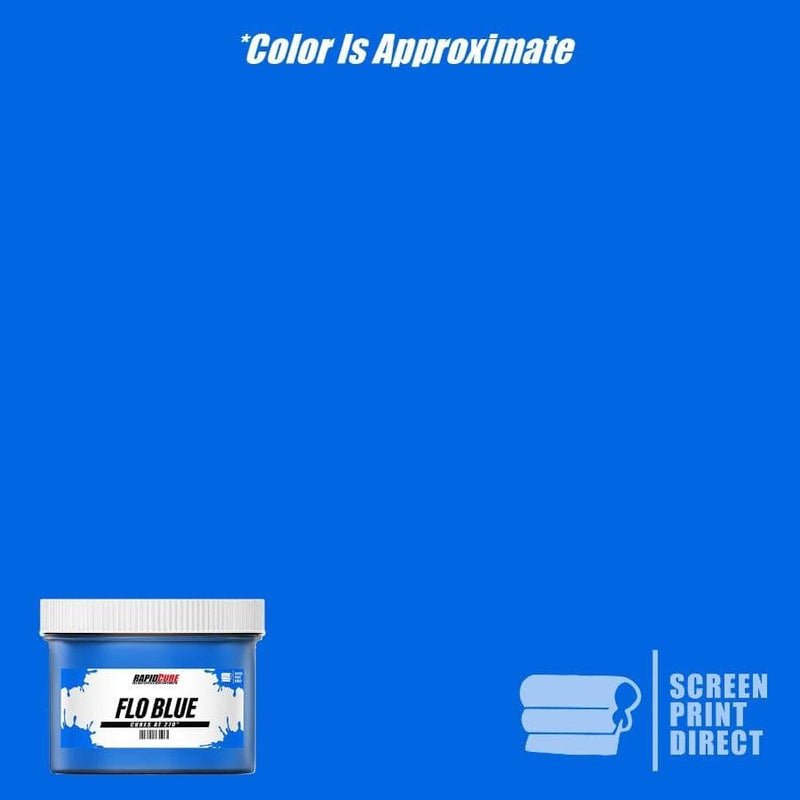 Rapid Cure Fluorescent Blue Screen Printing Plastisol Ink - Screen Print Direct
