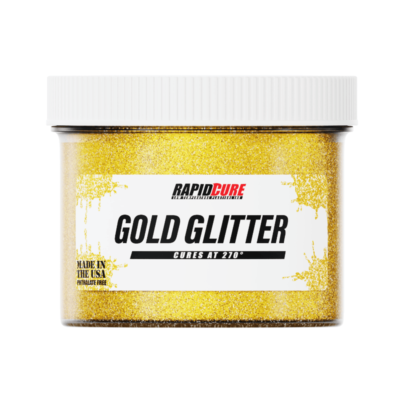 Rapid Cure Gold Glitter Screen Printing Plastisol Ink - Screen Print Direct