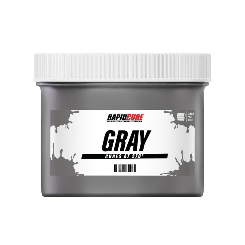 Screen Print Direct Rapid Cure Gray Screen Printing Ink (Quart - 32oz.) - Plastisol Ink for Screen Printing Fabric - Low Temperature Curing