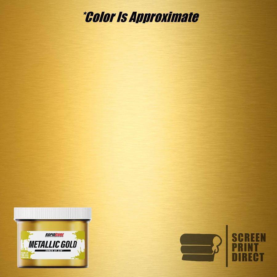 Rapid Cure Metallic Gold Screen Printing Plastisol Ink– Screen Print Direct