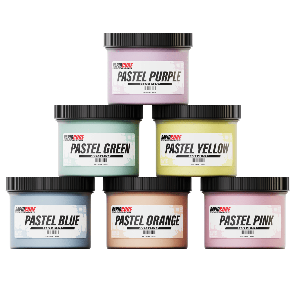 Rapid Cure Pastel Plastisol Ink Kit