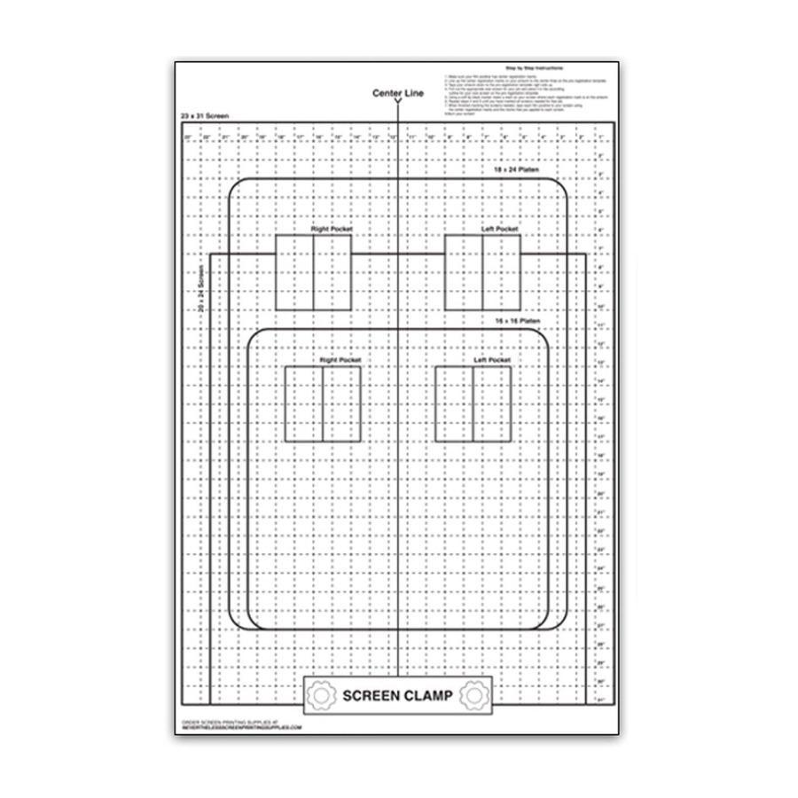 Screen Printing Pre-Registration Template - Screen Print Direct