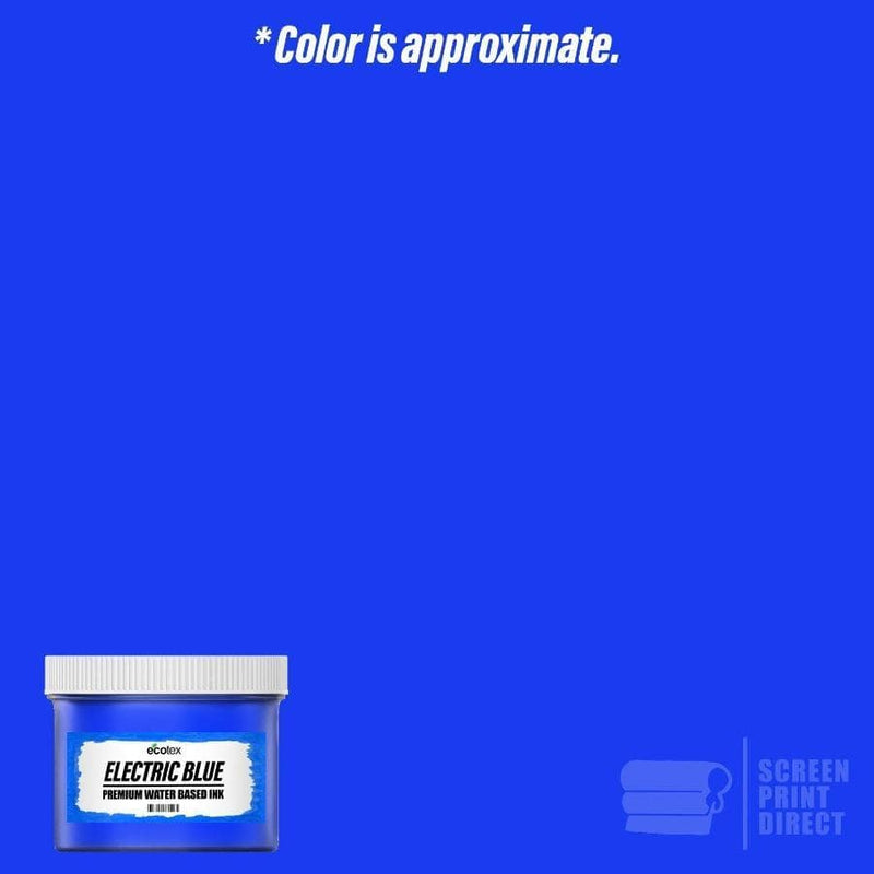 Ecotex® Water Based Fluorescent Screen Printing Ink Electric Blue - Screen Print Direct