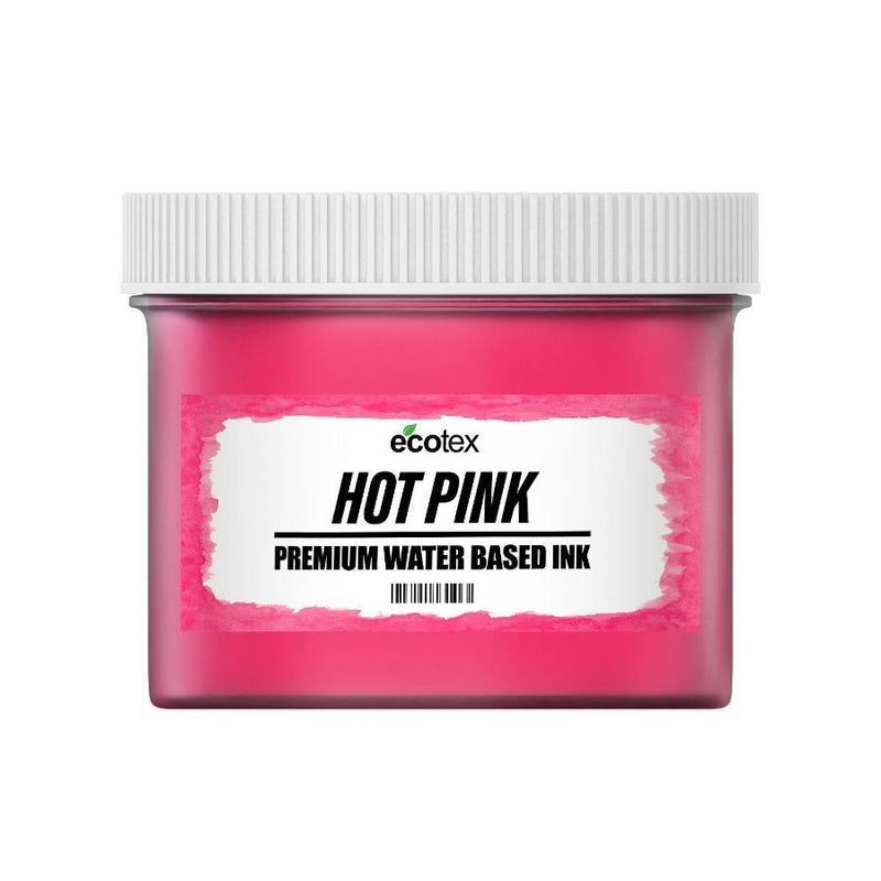 Ecotex® Water Based Fluorescent Screen Printing Ink Hot Pink - Screen Print Direct