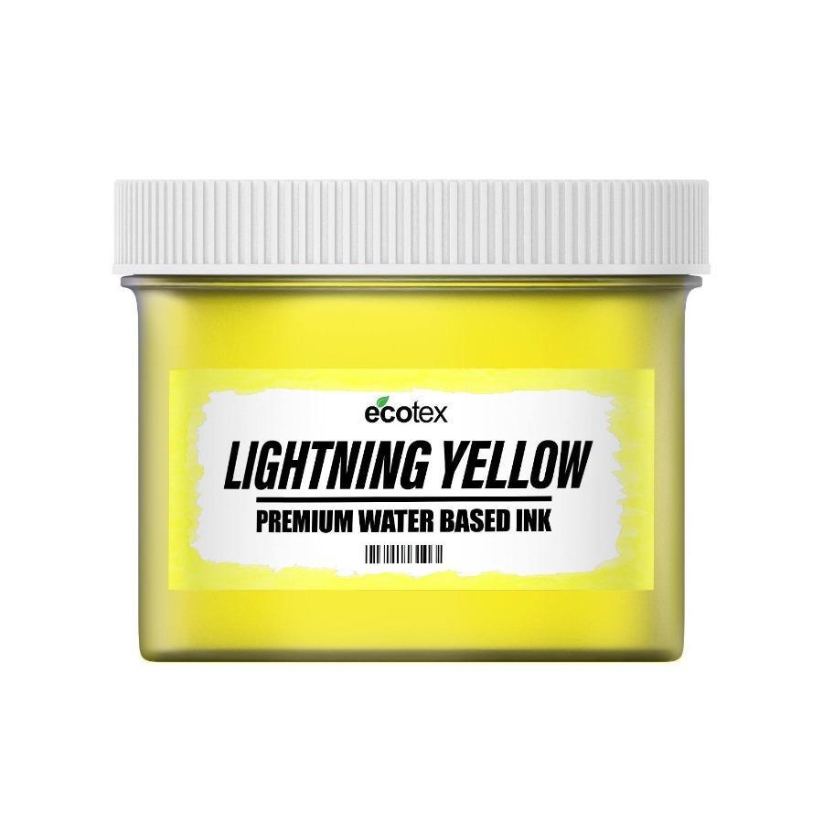 Ecotex® Water Based Fluorescent Screen Printing Ink Lightning Yellow - Screen Print Direct