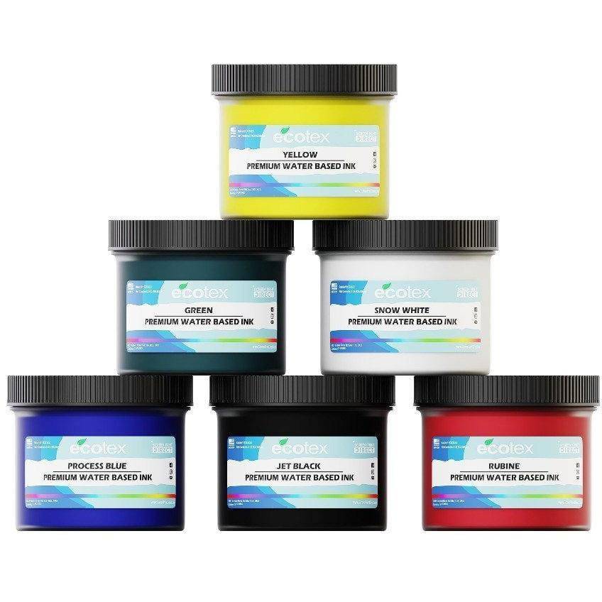 Ecotex® Water Based Screen Printing Ink Basic Kit - Screen Print Direct