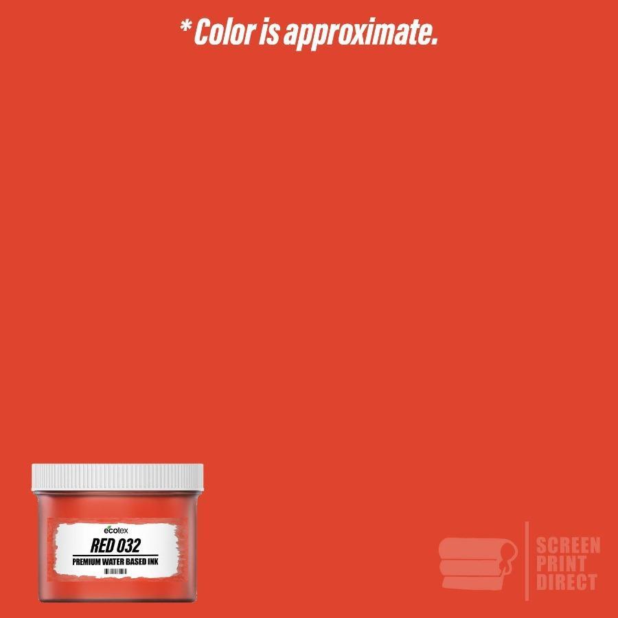 Ecotex® Water Based Screen Printing Ink Red 032 - Screen Print Direct